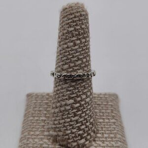 Size 7 Sterling Silver Unique Pattern Silpada Brand Ring A3173